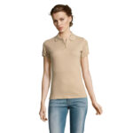 PRIME Poloshirt Damen 200 g/m² Braun – Vorderansicht