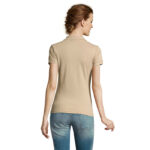 PRIME Poloshirt Damen 200 g/m² Braun – Rückansicht
