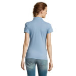 PRIME Poloshirt Damen 200 g/m² Blau – Rückansicht