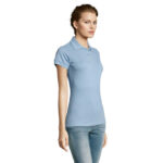 PRIME Poloshirt Damen 200 g/m² Blau – Seitenansicht