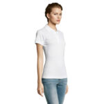 PRIME Poloshirt Damen 200 g/m² White – Seitenansicht