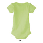 BAMBINO Babybody 180 g/m² Grün – Rückansicht