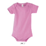 BAMBINO Babybody 180 g/m² Rosa – Vorderansicht