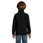 NORTH Fleecejacke Kinder 300 g/m² Schwarz – Rückansicht