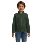 NORTH Fleecejacke Kinder 300 g/m² Grün – Vorderansicht