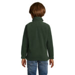 NORTH Fleecejacke Kinder 300 g/m² Grün – Rückansicht