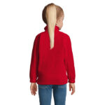 NORTH Fleecejacke Kinder 300 g/m² Rot – Rückansicht