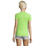 SPORTY T-Shirt Damen 140 g/m² Grün – Rückansicht