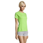 SPORTY T-Shirt Damen 140 g/m² Grün – Seitenansicht