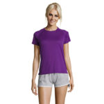 SPORTY T-Shirt Damen 140 g/m² Purple – Vorderansicht