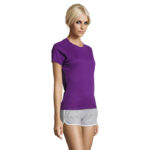 SPORTY T-Shirt Damen 140 g/m² Purple – Seitenansicht
