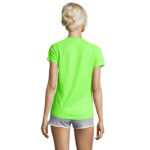 SPORTY T-Shirt Damen 140 g/m² Grün – Rückansicht