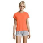SPORTY T-Shirt Damen 140 g/m² Orange – Vorderansicht