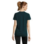 SPORTY T-Shirt Damen 140 g/m² Blau – Rückansicht