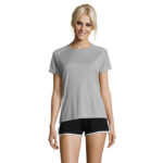 SPORTY T-Shirt Damen 140 g/m² Grau – Vorderansicht