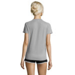 SPORTY T-Shirt Damen 140 g/m² Grau – Rückansicht