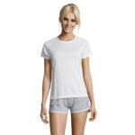 SPORTY T-Shirt Damen 140 g/m² White – Vorderansicht