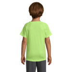 SPORTY T-Shirt Kinder 140 g/m² Gelb – Rückansicht