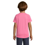 SPORTY T-Shirt Kinder 140 g/m² Rosa – Rückansicht