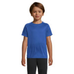 SPORTY T-Shirt Kinder 140 g/m² Blau – Vorderansicht