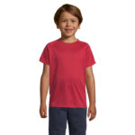 SPORTY T-Shirt Kinder 140 g/m² Rot – Vorderansicht