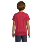 SPORTY T-Shirt Kinder 140 g/m² Rot – Rückansicht