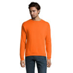 SPIDER Sweatshirt Herren 260 g/m² Orange – Vorderansicht
