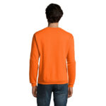 SPIDER Sweatshirt Herren 260 g/m² Orange – Rückansicht