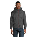 SKATE Windbreaker gefüttert Grau – Vorderansicht