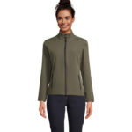 RACE Softshelljacke Damen 280 g/m² Grün – Vorderansicht