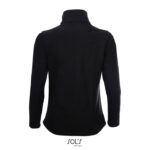 RACE Softshelljacke Damen 280 g/m² Schwarz – Rückansicht