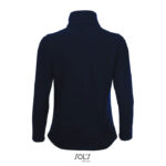 RACE Softshelljacke Damen 280 g/m² Blau – Rückansicht