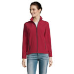 RACE Softshelljacke Damen 280 g/m² Rot – Vorderansicht