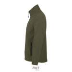 RACE Softshelljacke Herren 280 g/m² Grün – Seitenansicht
