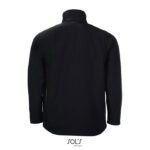 RACE Softshelljacke Herren 280 g/m² Schwarz – Rückansicht