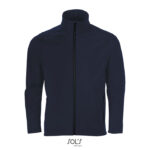 RACE Softshelljacke Herren 280 g/m² Blau – Vorderansicht