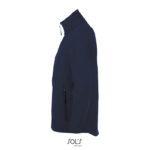 RACE Softshelljacke Herren 280 g/m² Blau – Seitenansicht