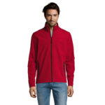 RACE Softshelljacke Herren 280 g/m² Rot – Vorderansicht