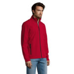 RACE Softshelljacke Herren 280 g/m² Rot – Seitenansicht