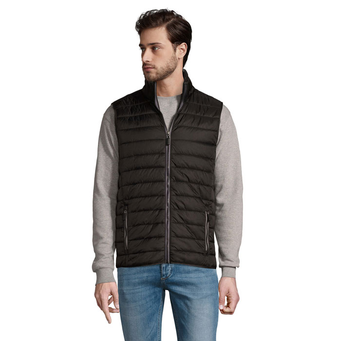 s01436-bk SOL'S WAVE Herren-Bodywarmer zum Besticken mit Logo