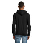 STONE Kapuzenjacke Unisex 260 g/m² Schwarz – Rückansicht
