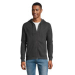 STONE Kapuzenjacke Unisex 260 g/m² Grau – Vorderansicht