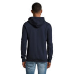STONE Kapuzenjacke Unisex 260 g/m² Blau – Rückansicht