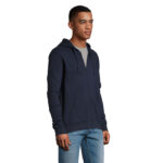 STONE Kapuzenjacke Unisex 260 g/m² Blau – Seitenansicht