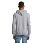 STONE Kapuzenjacke Unisex 260 g/m² Grau – Rückansicht