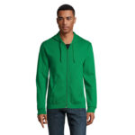 STONE Kapuzenjacke Unisex 260 g/m² Grün – Vorderansicht