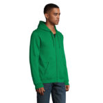 STONE Kapuzenjacke Unisex 260 g/m² Grün – Seitenansicht