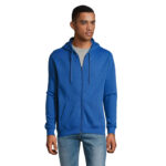 STONE Kapuzenjacke Unisex 260 g/m² Blau – Vorderansicht