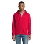 STONE Kapuzenjacke Unisex 260 g/m² Rot – Vorderansicht