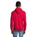 STONE Kapuzenjacke Unisex 260 g/m² Rot – Rückansicht